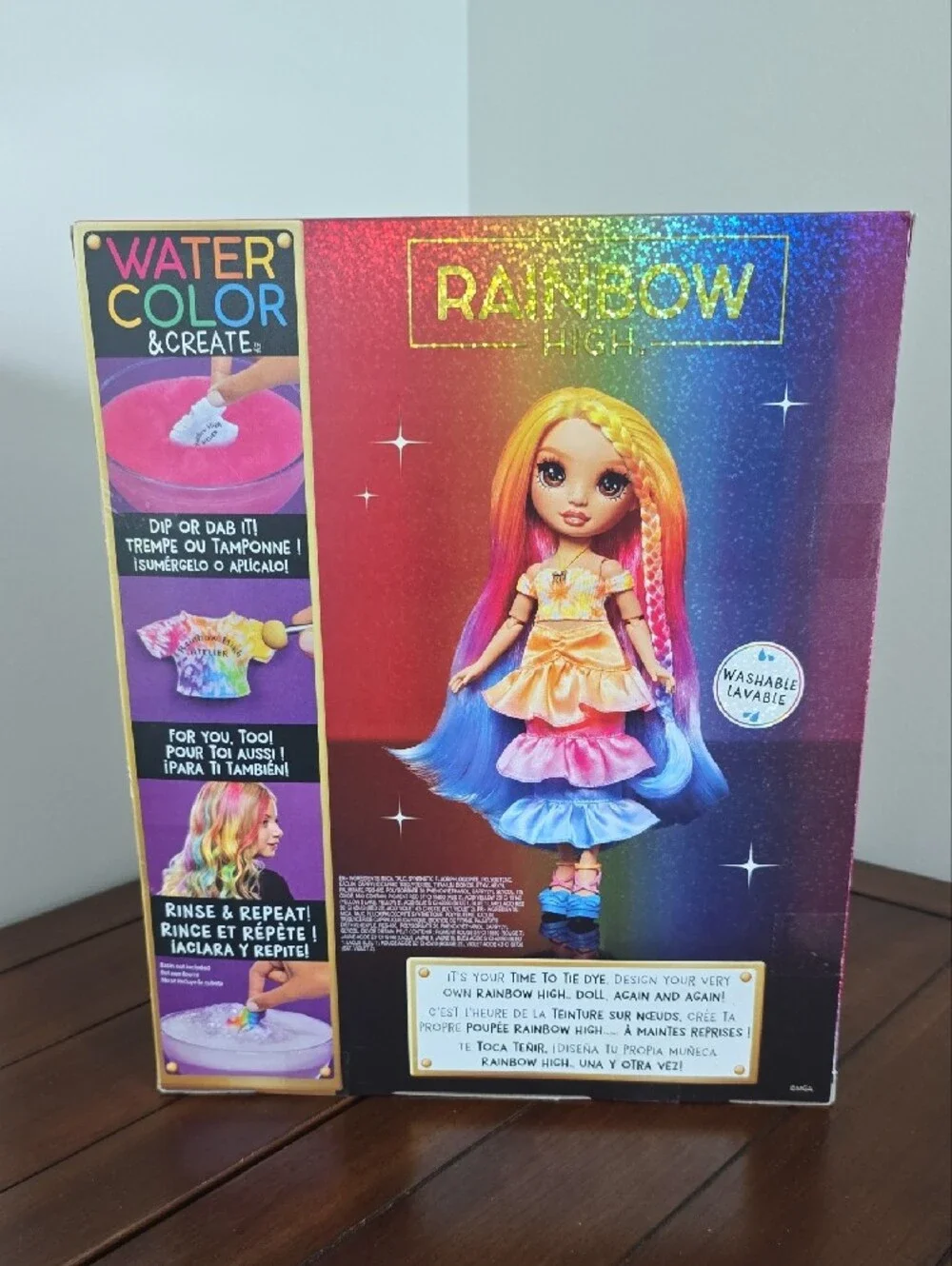 Rainbow Watercolor & Create Doll by Rainbow - White Hair, White Outfit